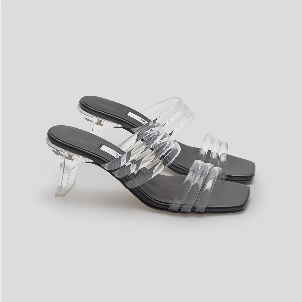 miista helena clear vinyl sandals